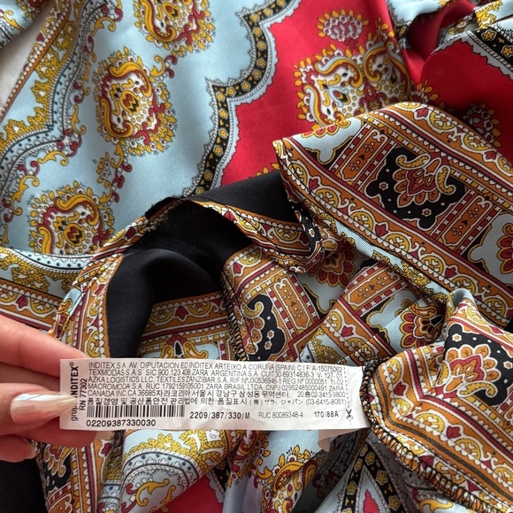 Zara Paisley Print Blouse - Picture 2 of 4